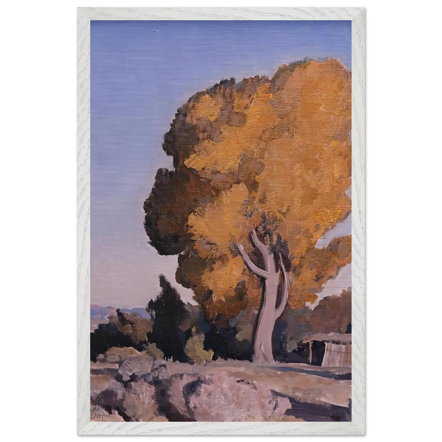 Maynard Dixon - LOW COUNTRY COTTONWOOD 1940 Wall art - 21x29.7 cm / 8x12" - Fine Art Poster - -