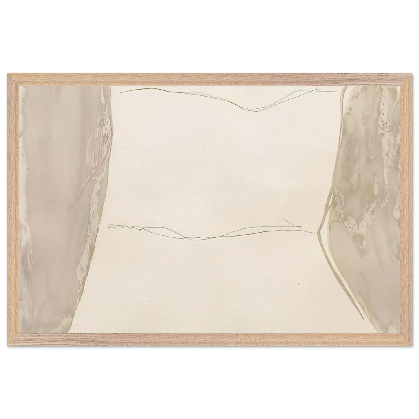 Helen Frankenthaler - Ponti - 1973 Wall art - 70x100 cm / 28x40 Inches - Premium Wooden Framed Poster With Fine Art Paper - Black frame