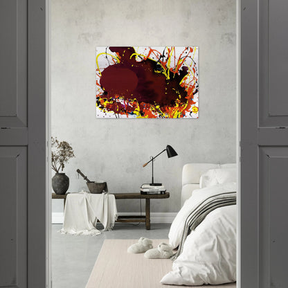 Untitled  SFP94-139  SFF 1809  - Sam Francis Brushed Aluminum Print - 70x100 cm / 28x40 inches | Sam Francis Aluminum Print | Sam Francis Prints