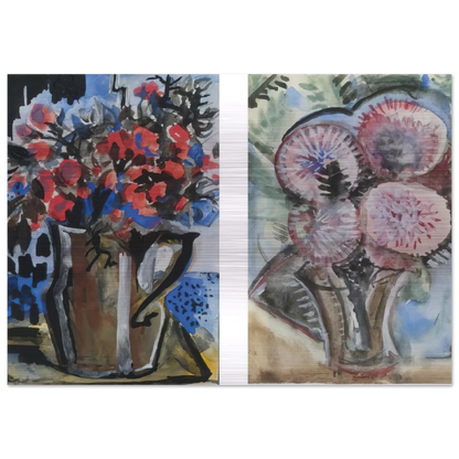 Still Life - Expressionism - Natalia Goncharova Brushed Aluminum Print - 70x100 cm / 28x40 inches | Natalia Goncharova Aluminum Print | Natalia Goncharova Prints