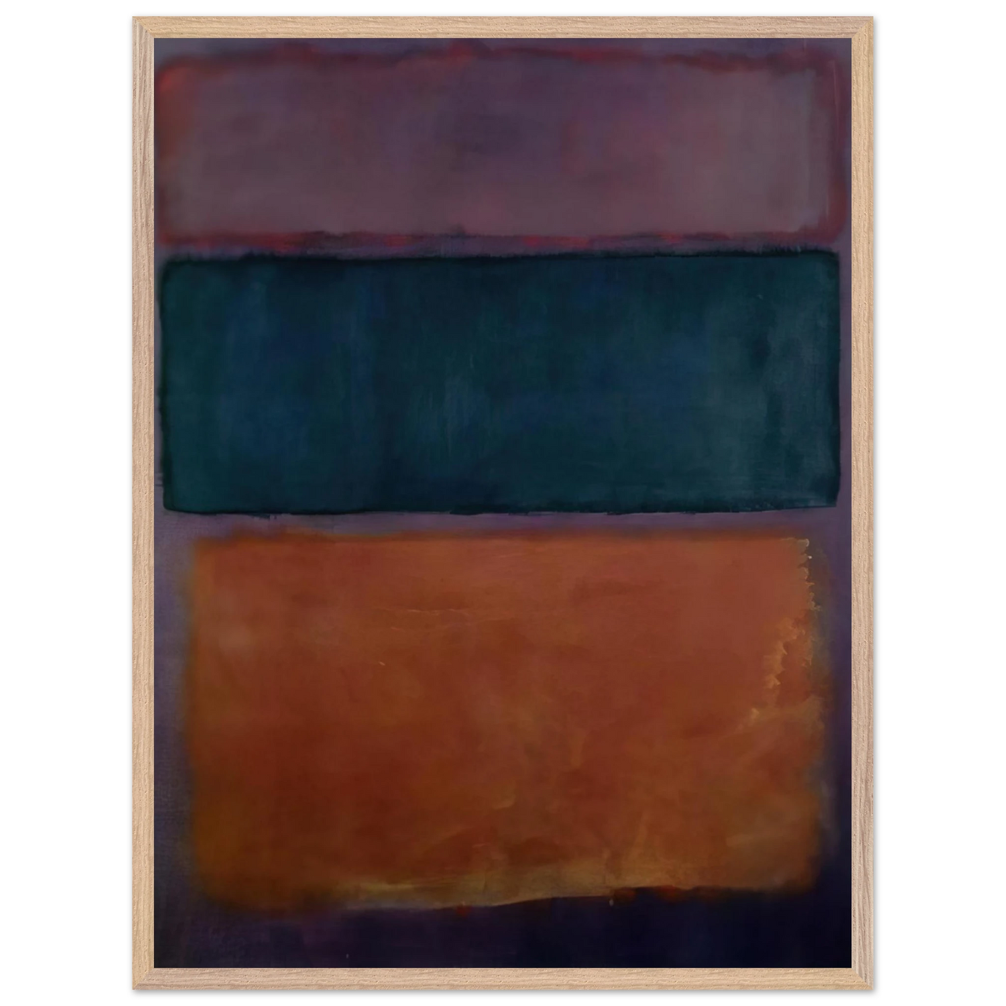 Helen Frankenthaler - Untitled - 1963 Wall art - 50x70 cm / 20x28 inches - Premium Wooden Framed Poster With Fine Art Paper-canvas - White frame