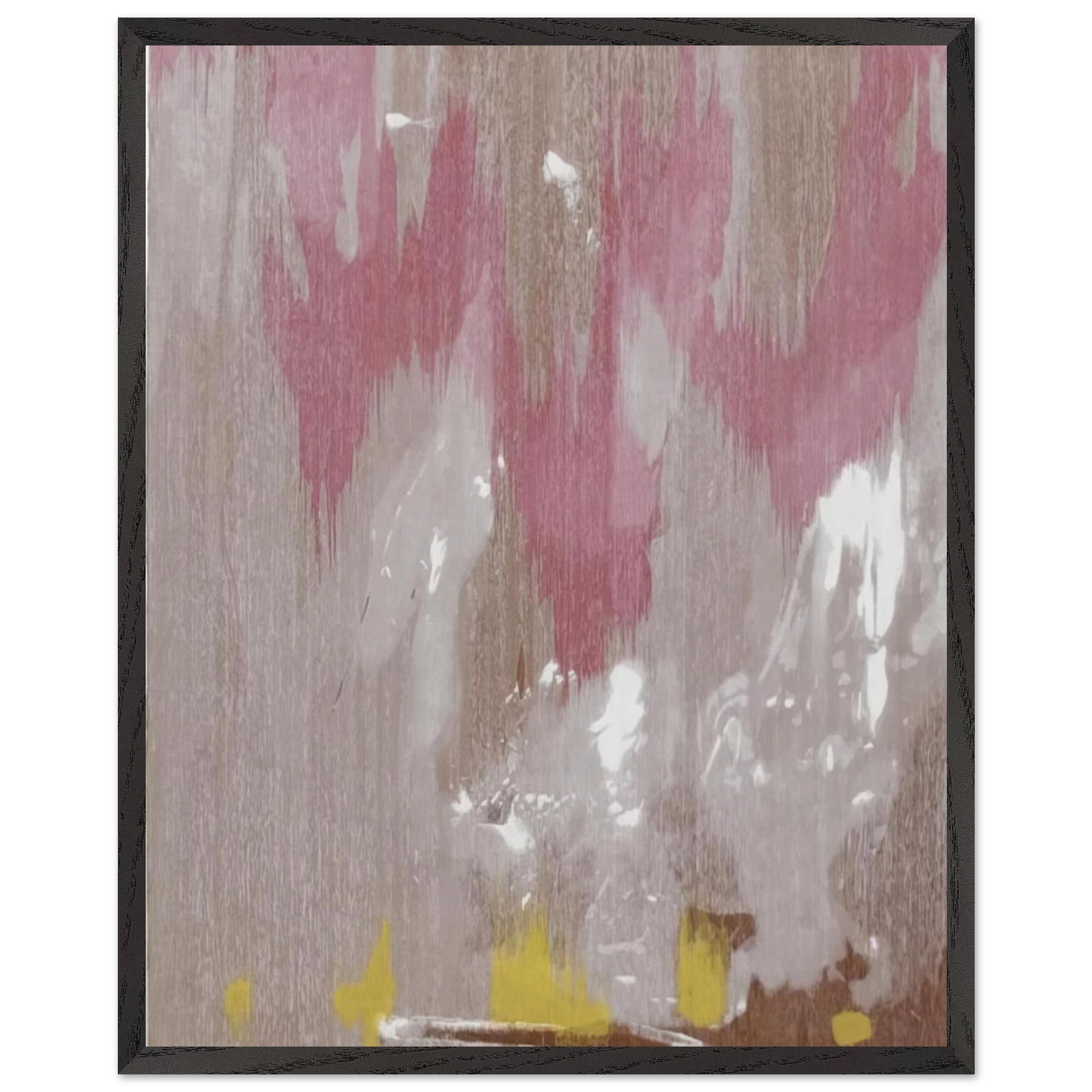 Helen Frankenthaler - Tales of Genji IV - 1998 Wall art - 50x70 cm / 20x28 inches - Premium Wooden Framed Poster With Fine Art Paper-canvas - White frame