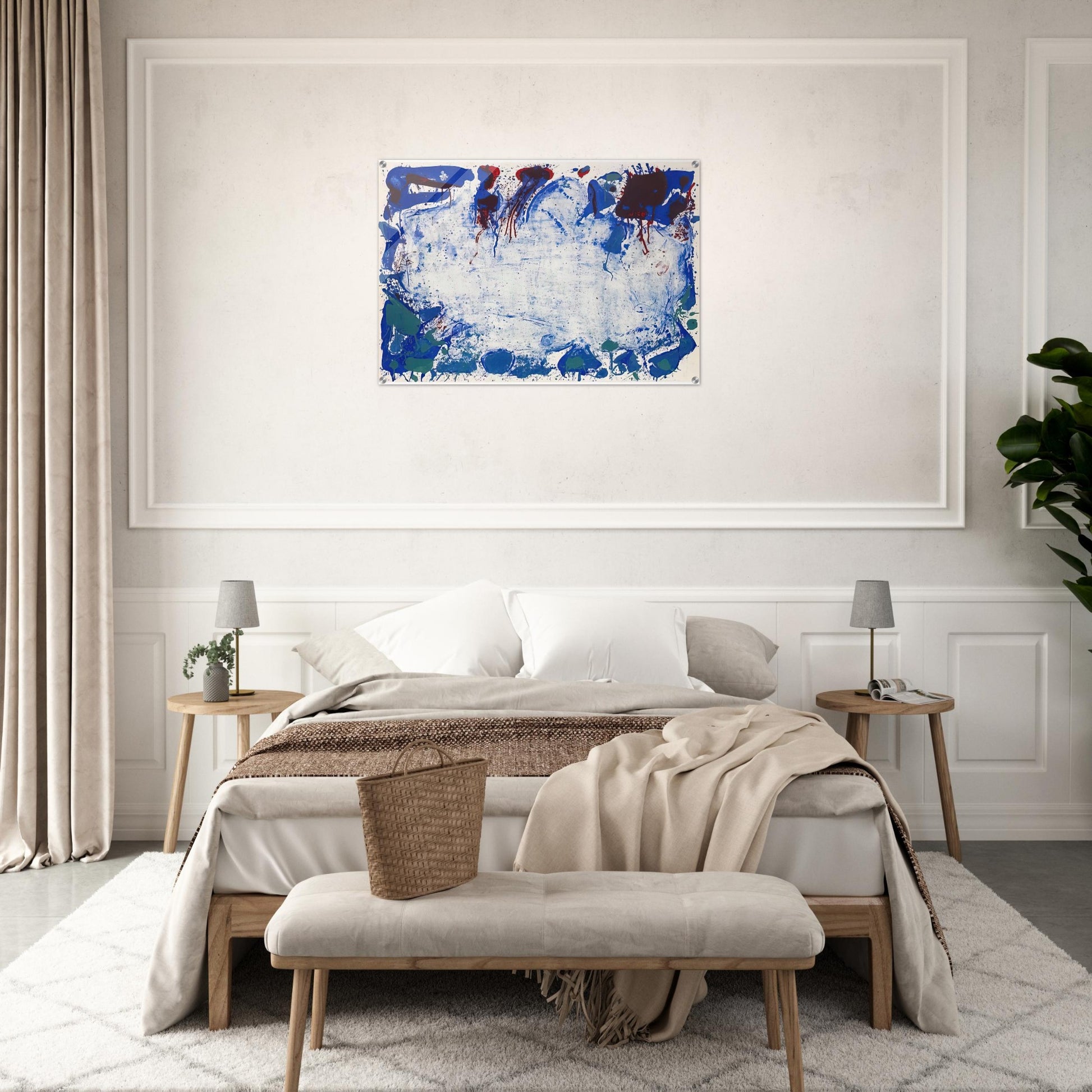 Happy Death Stone - Sam Francis Acrylic Print - 70x100 cm / 28x40″ inches