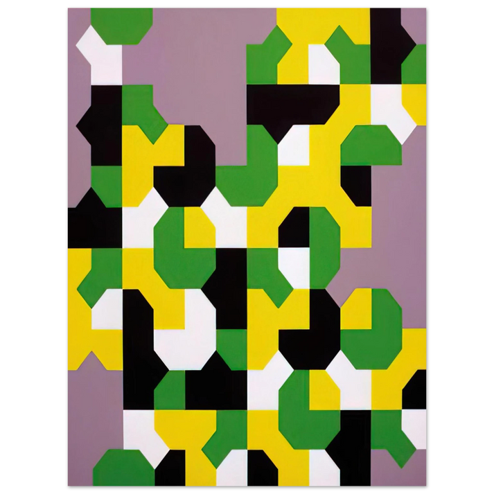 Bruno Munari - Curva di Peano - 1991  75x100 cm / 30x40inches Fine Art Poster