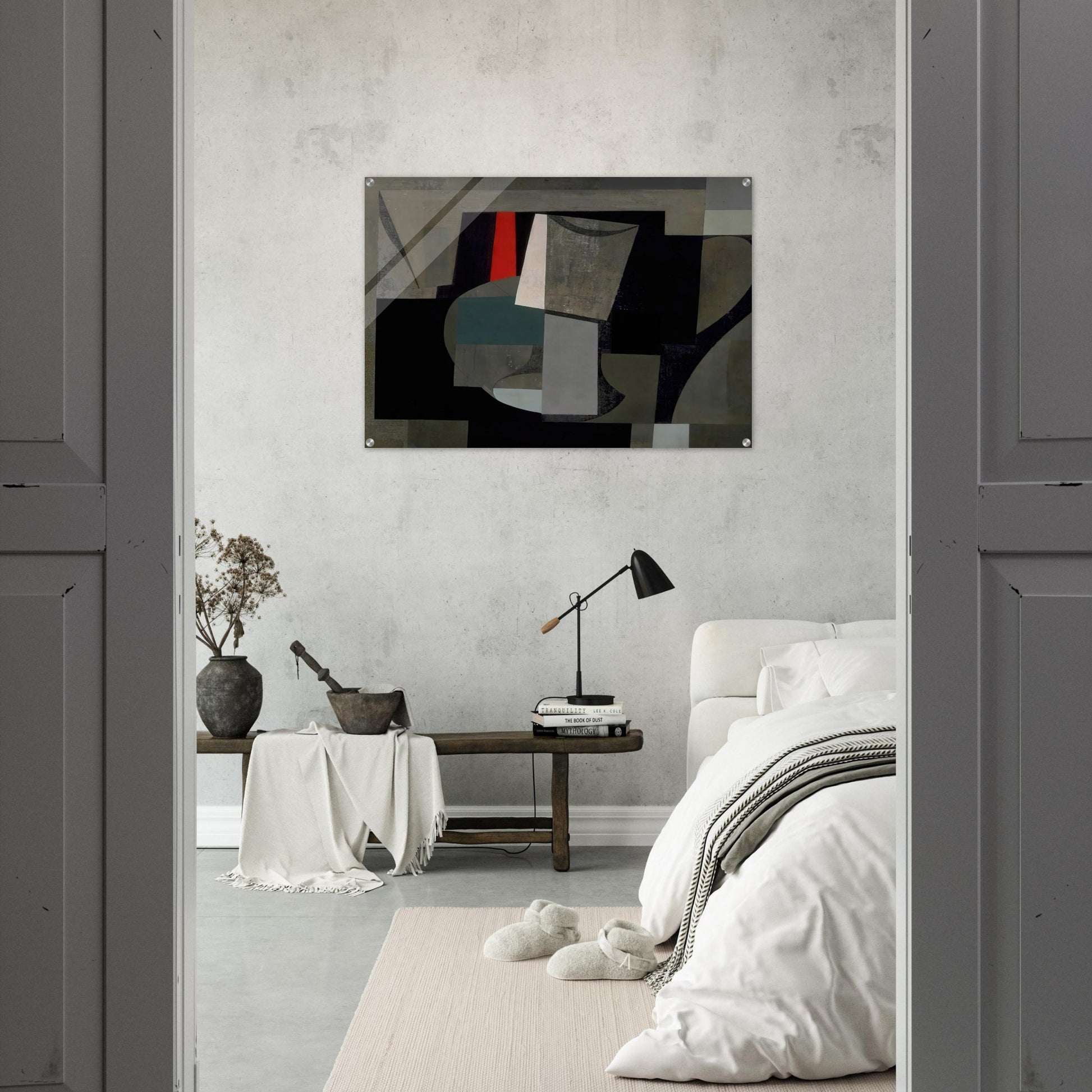 1934-6 painting - still life - 1936 - Ben Nicholson Acrylic Print - 70x100 cm / 28x40″ inches | Ben Nicholson Wall Art | Ben Nicholson Prints