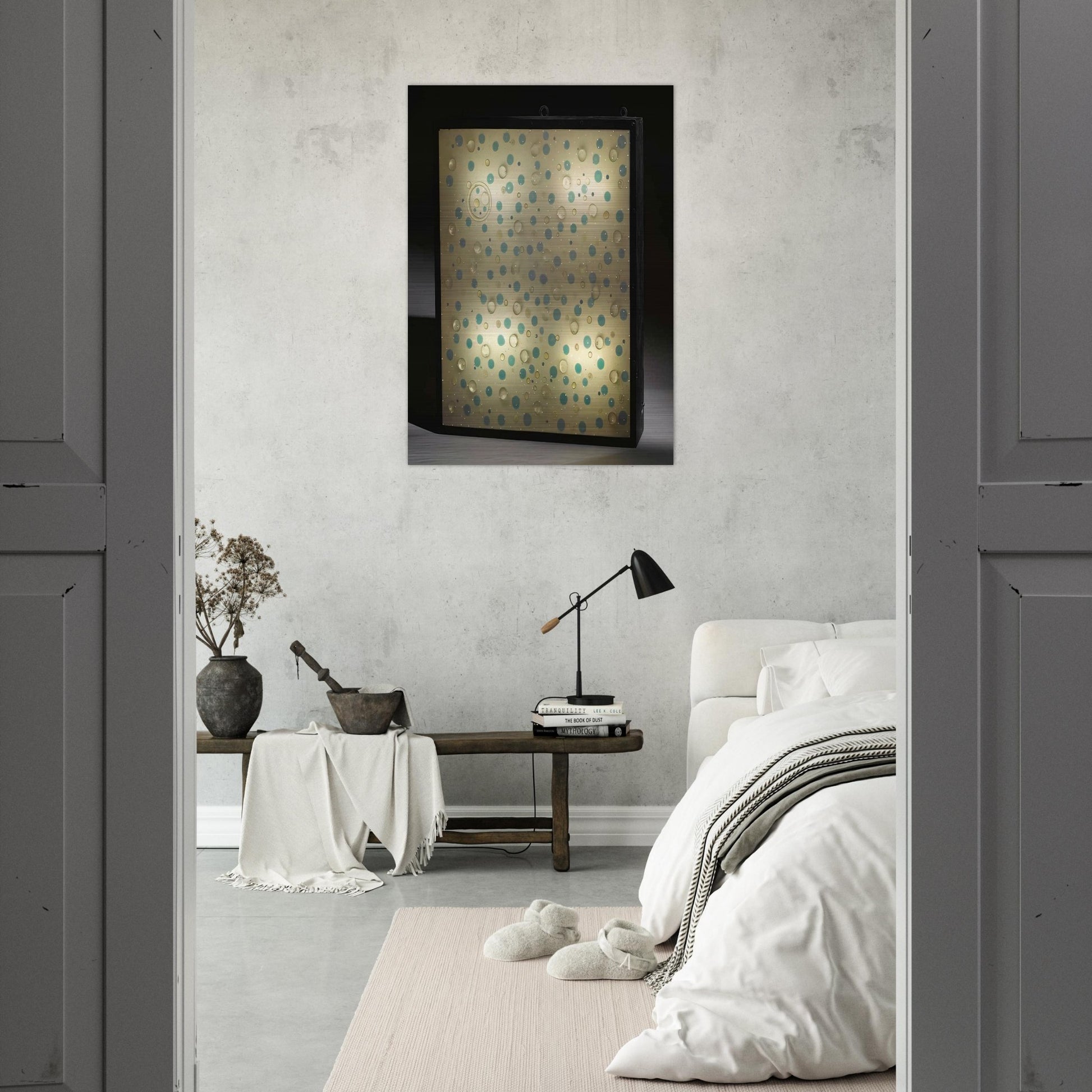 Reloj espacial - Kinetic Art - Gyula Kosice Brushed Aluminum Print - 70x100 cm / 28x40 inches | Gyula Kosice Aluminum Print | Gyula Kosice Prints