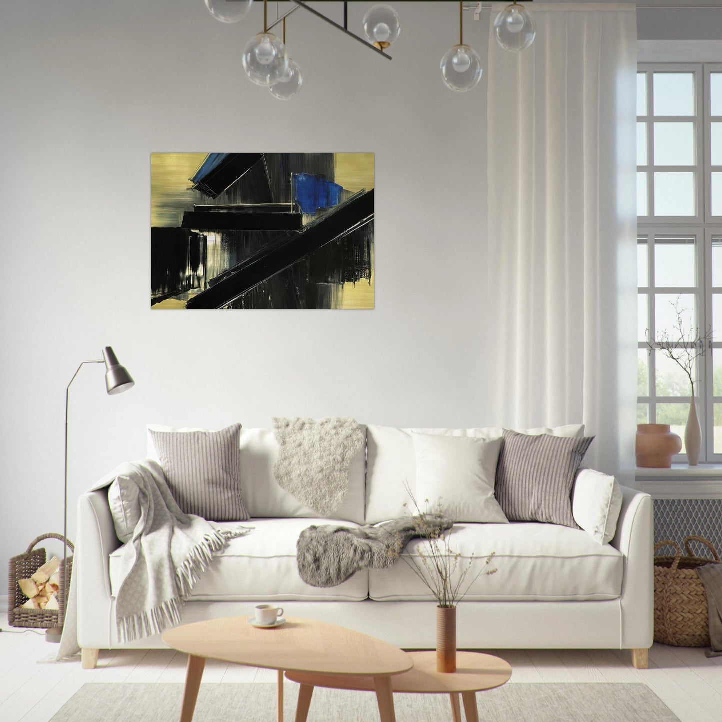 Peinture 21 Juillet 1958 - 1958 - Pierre Soulages Brushed Aluminum Print - 70x100 cm / 28x40 inches | Pierre Soulages Aluminum Print | Pierre Soulages Prints
