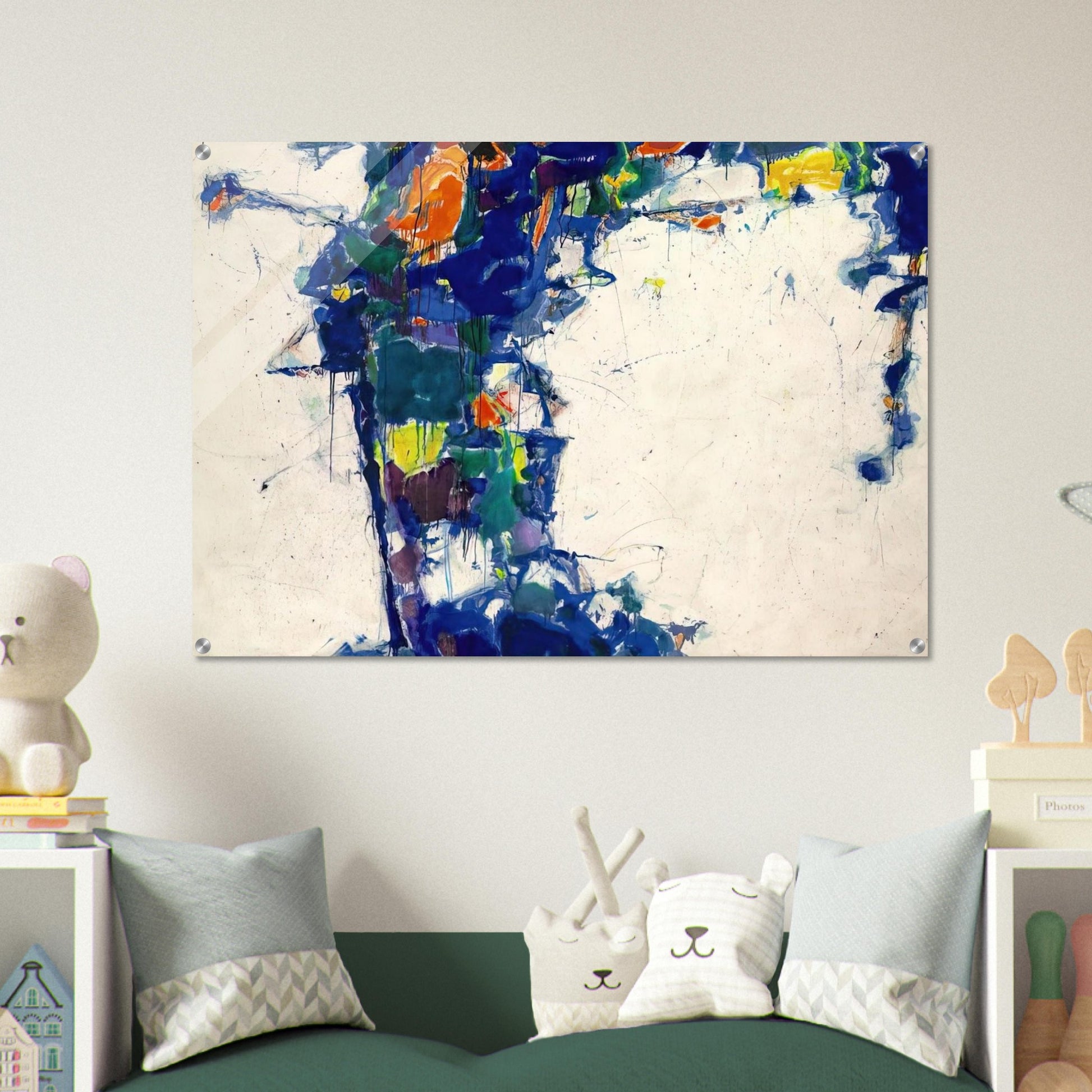 Middle Blue - Sam Francis Acrylic Print - 70x100 cm / 28x40″ inches