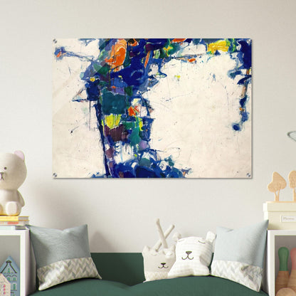 Middle Blue - Sam Francis Acrylic Print - 70x100 cm / 28x40″ inches