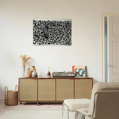 COMPOSITION - Henri Michaux Brushed Aluminum Print - 70x100 cm / 28x40 inches | Henri Michaux Aluminum Print | Henri Michaux Prints