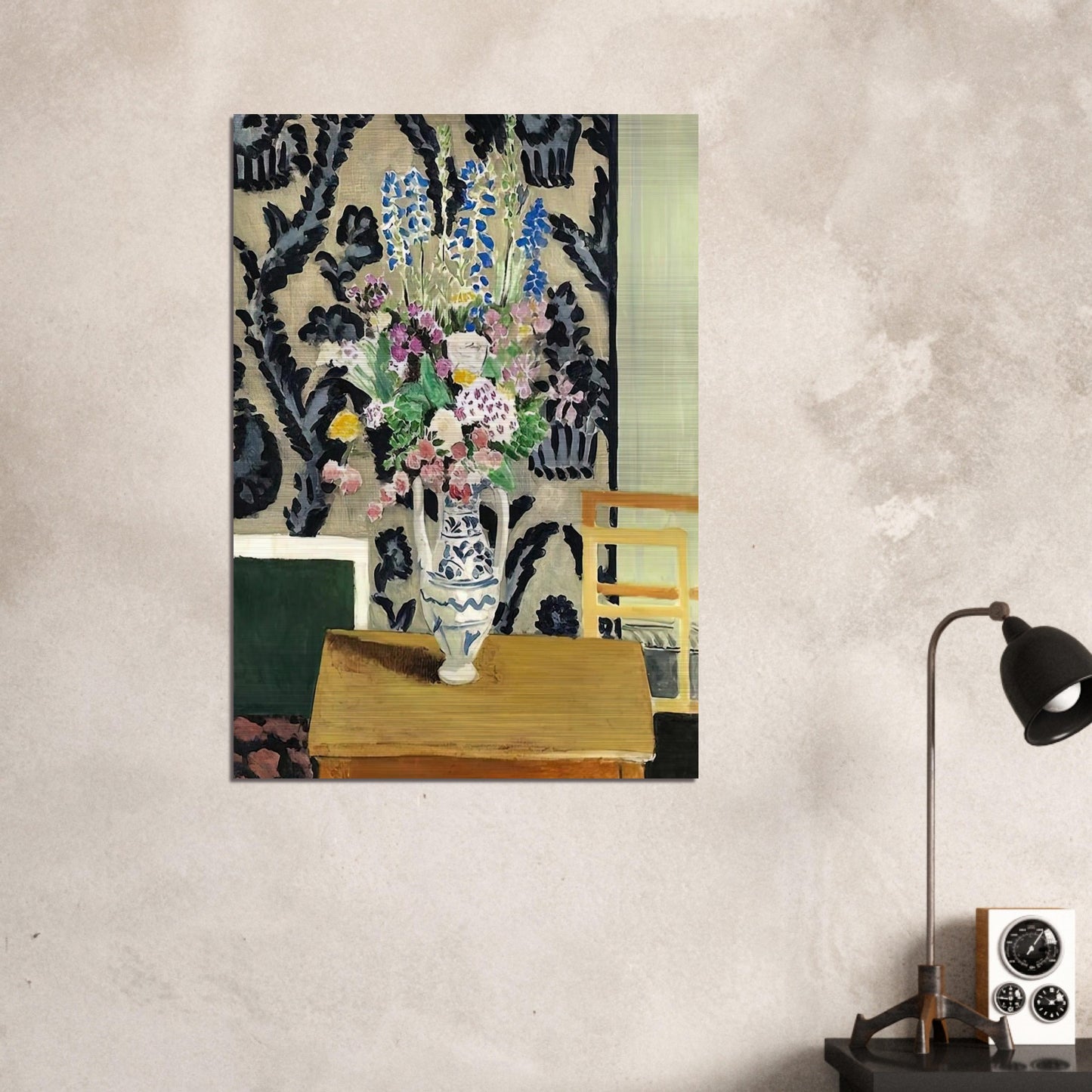 BOUQUET DE FLEURS POUR LE QUATORZE JUILLET 1919 - Henri Matisse Brushed Aluminum Print - 70x100 cm / 28x40 inches | Henri Matisse Aluminum Print | Henri Matisse Prints