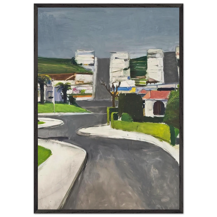 Ingleside - Richard Diebenkorn 70x100 cm / 28x40 inches Framed Art Print – Black Wooden Frame