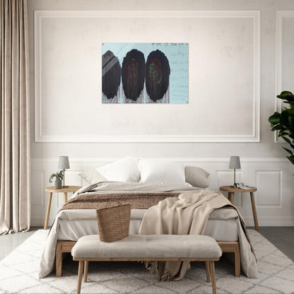 The Rose  V  - Cy Twombly Acrylic Print - 70x100 cm / 28x40″ inches