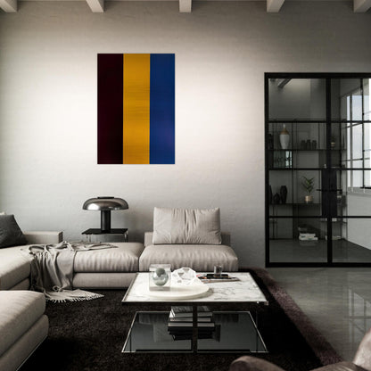 Red Yellow Blue - 1974 - Brice Marden Brushed Aluminum Print - 70x100 cm / 28x40 inches | Brice Marden Aluminum Print | Brice Marden Prints