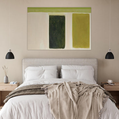 Double Green Sun-Box - 1967 - Theodoros Stamos Art Prints - 100x150 cm / 40x60″ inches | Theodoros Stamos Poster | Theodoros Stamos Prints