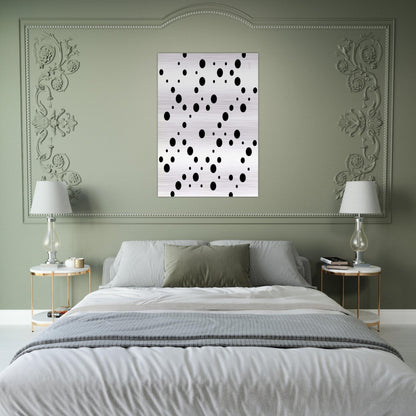 WHITE DISKS 1 - Bridget Riley Brushed Aluminum Print - 70x100 cm / 28x40 inches | Bridget Riley Aluminum Print | Bridget Riley Prints