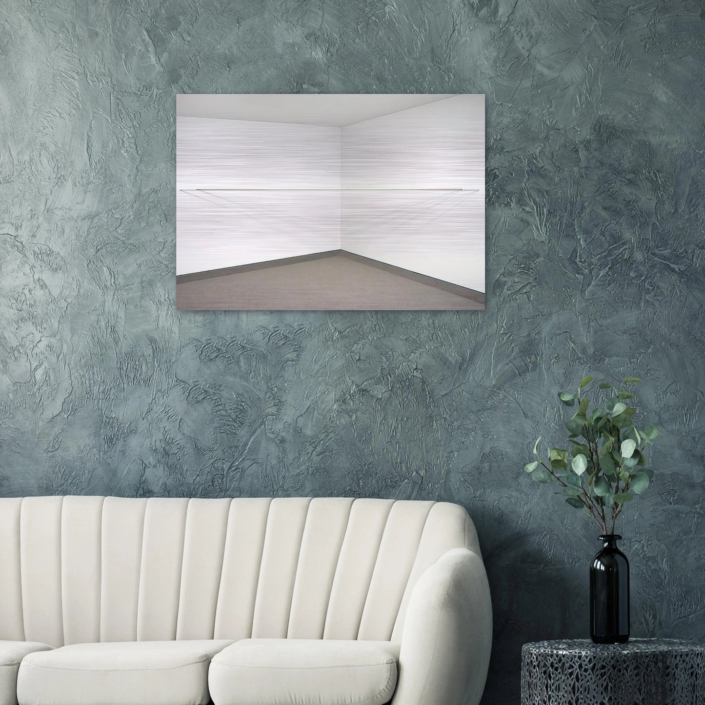 Untitled - 1972 - Fred Sandback Brushed Aluminum Print - 70x100 cm / 28x40 inches | Fred Sandback Aluminum Print | Fred Sandback Prints