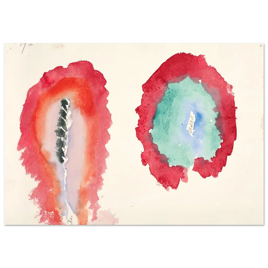 Hilma af Klint - WHEAT AND WORMWOOD 1922 Wall art - 13x18 cm / 5x7 Inches - Fine Art Poster - -