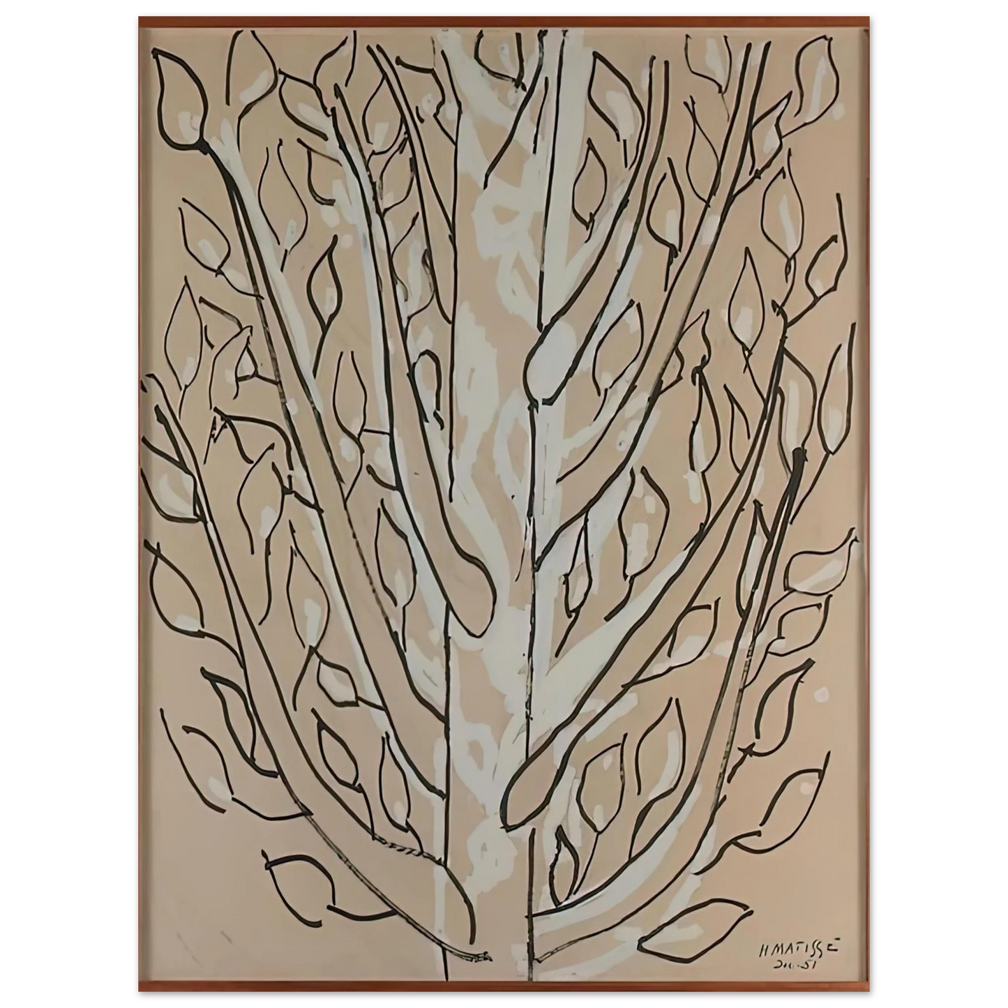 Henri Matisse - THE TREE 1951  75x100 cm / 30x40inches Fine Art Poster
