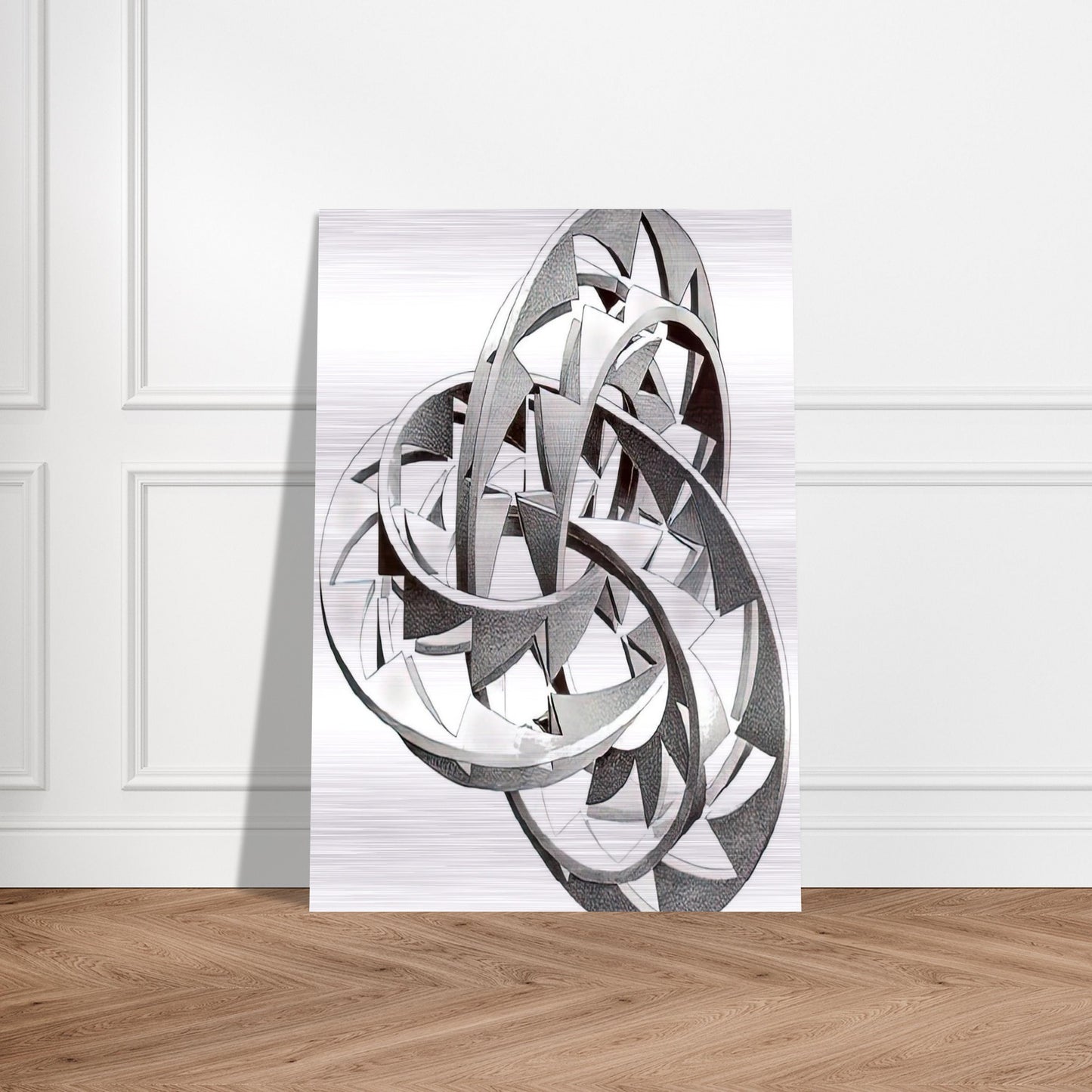 KNOT - MC Escher Brushed Aluminum Print - 70x100 cm / 28x40 inches | MC Escher Aluminum Print | MC Escher Prints