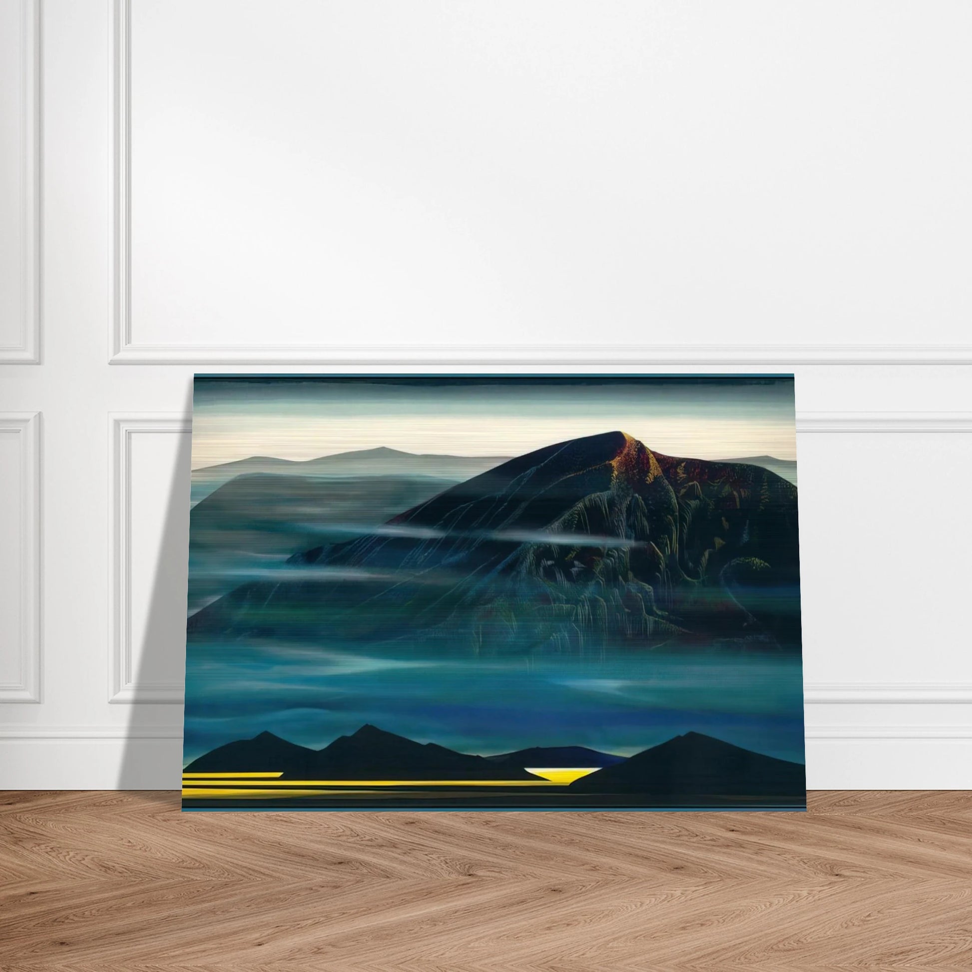 Santa Fe Trail new Serigrap - Eyvind Earle Brushed Aluminum Print - 70x100 cm / 28x40 inches | Eyvind Earle Aluminum Print | Eyvind Earle Prints