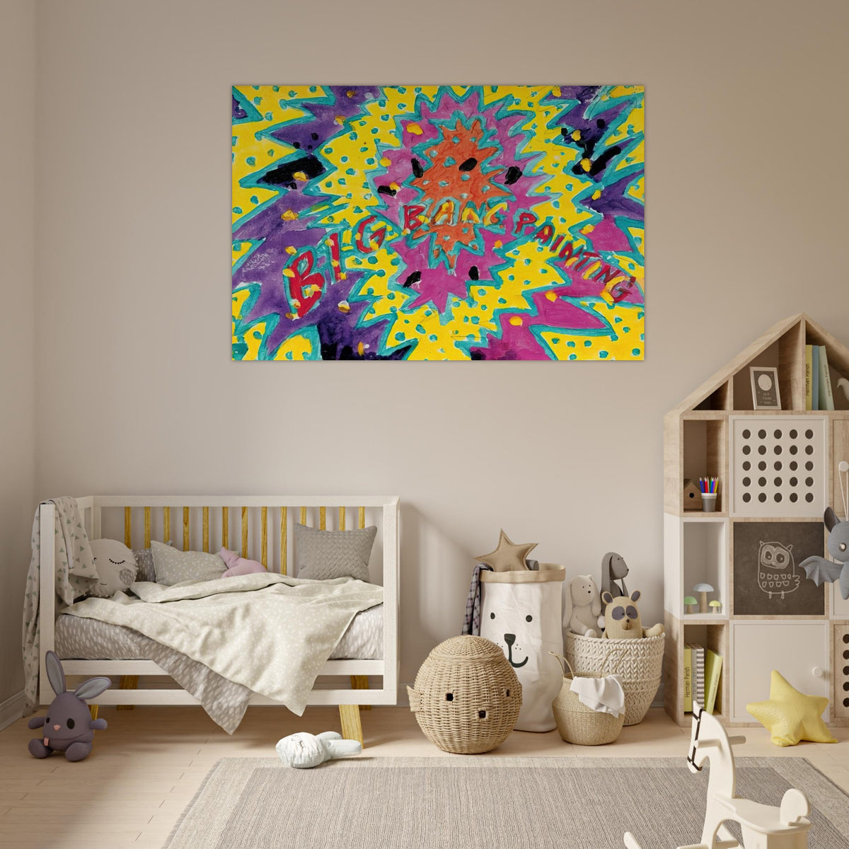 Big Bang Painting - 1988 - Paul Thek Art Prints - 100x150 cm / 40x60″ inches | Paul Thek Poster | Paul Thek Prints