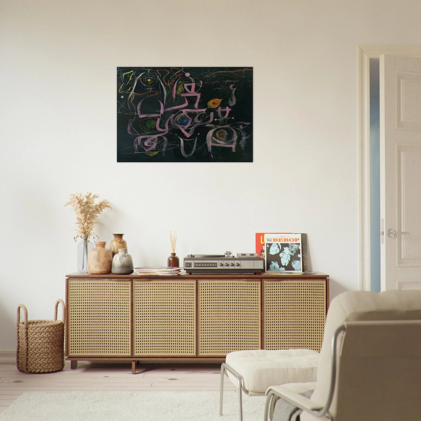 Number 3 - 1948 - Bradley Walker Tomlin Brushed Aluminum Print - 70x100 cm / 28x40 inches | Bradley Walker Tomlin Aluminum Print | Bradley Walker Tomlin Prints