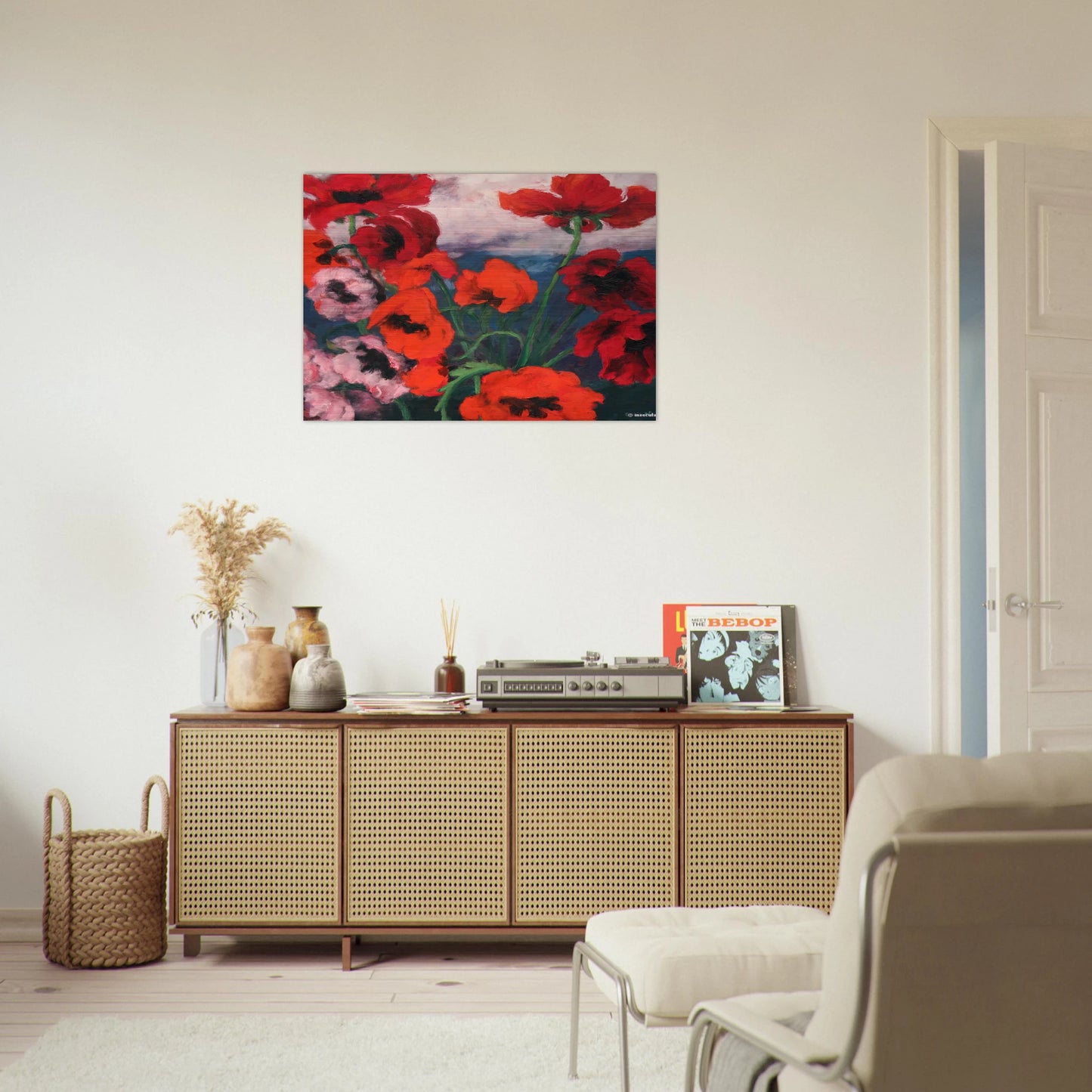 Large Poppies - Emil Nolde Brushed Aluminum Print - 70x100 cm / 28x40 inches | Emil Nolde Aluminum Print | Emil Nolde Prints