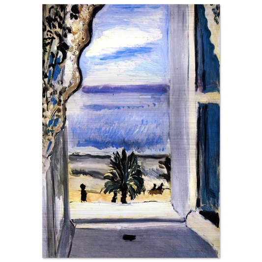 THE OPEN WINDOW 1918 - Henri Matisse Brushed Aluminum Print - 70x100 cm / 28x40 inches | Henri Matisse Aluminum Print | Henri Matisse Prints