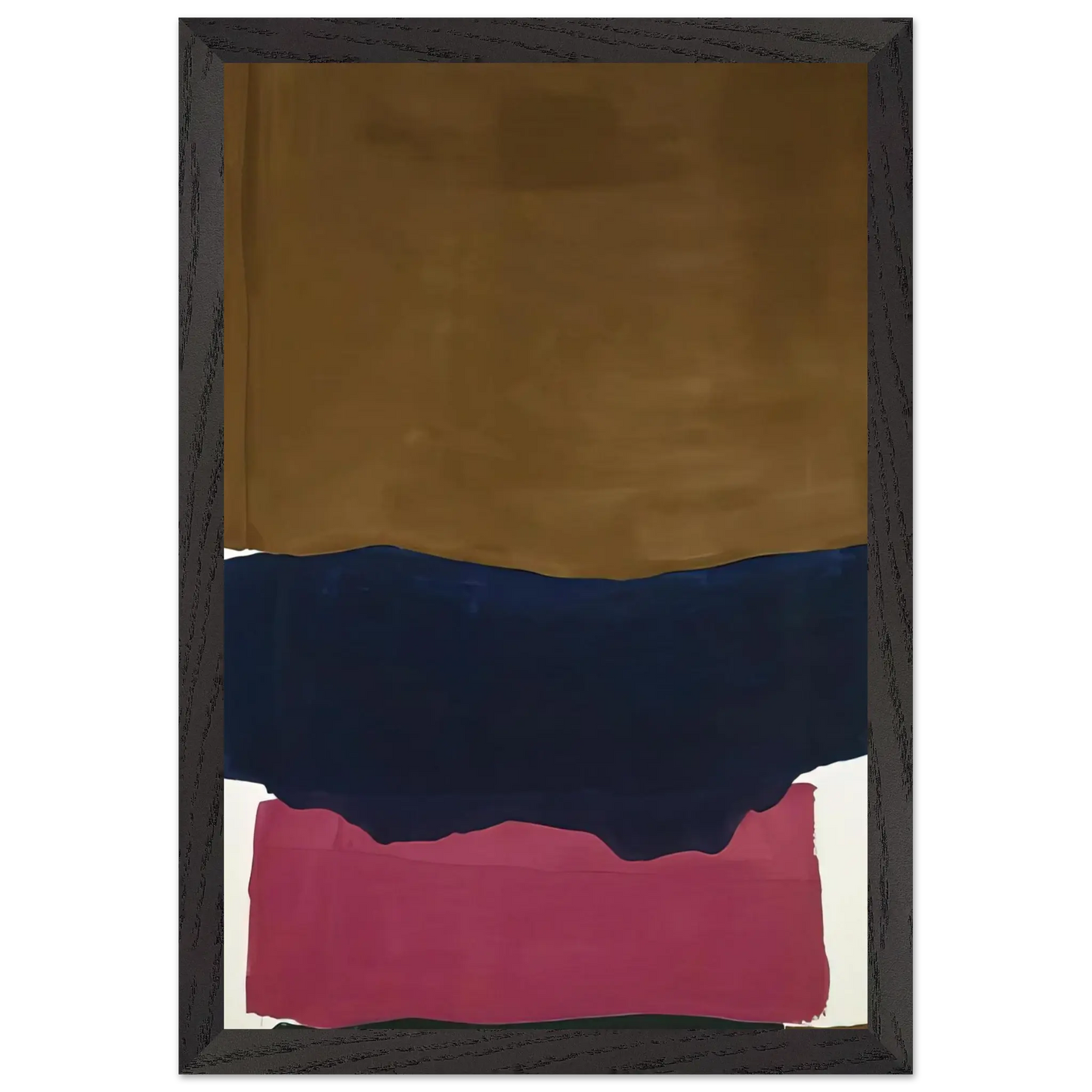 Helen Frankenthaler - Indian Summer - 1967 Wall art - 13x18 cm / 5x7 Inches - Premium Wooden Framed Poster With Fine Art Paper - Black frame