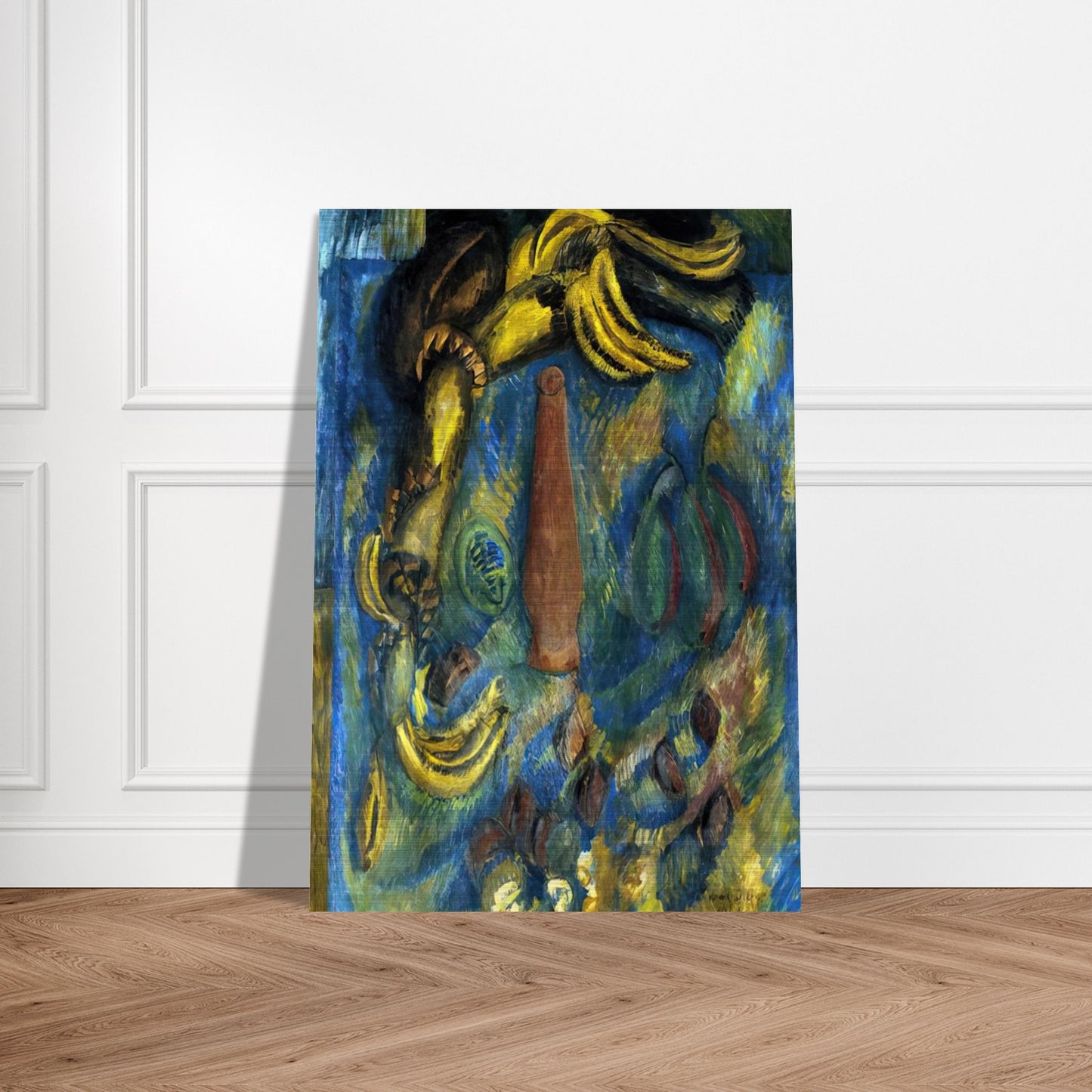 STILL LIFE WITH BANANAS 1909 - Raoul Dufy Brushed Aluminum Print - 70x100 cm / 28x40 inches | Raoul Dufy Aluminum Print | Raoul Dufy Prints