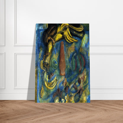 STILL LIFE WITH BANANAS 1909 - Raoul Dufy Brushed Aluminum Print - 70x100 cm / 28x40 inches | Raoul Dufy Aluminum Print | Raoul Dufy Prints