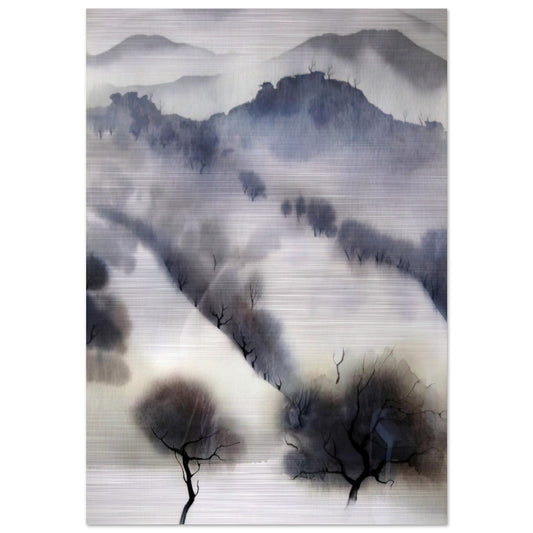 California landscape - Eyvind Earle Brushed Aluminum Print - 70x100 cm / 28x40 inches | Eyvind Earle Aluminum Print | Eyvind Earle Prints