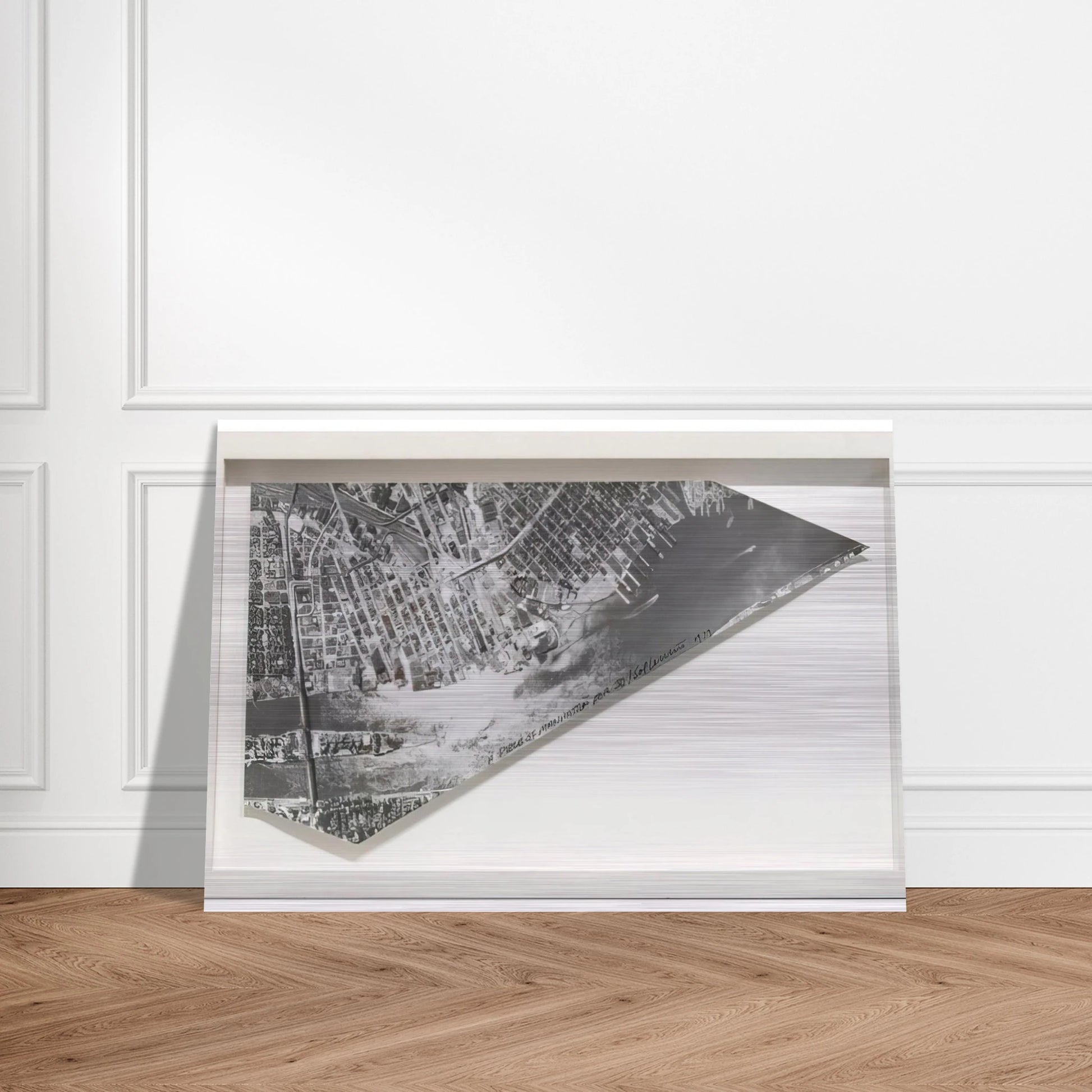 A Piece of Manhattan - Sol LeWitt Brushed Aluminum Print - 70x100 cm / 28x40 inches | Sol LeWitt Aluminum Print | Sol LeWitt Prints