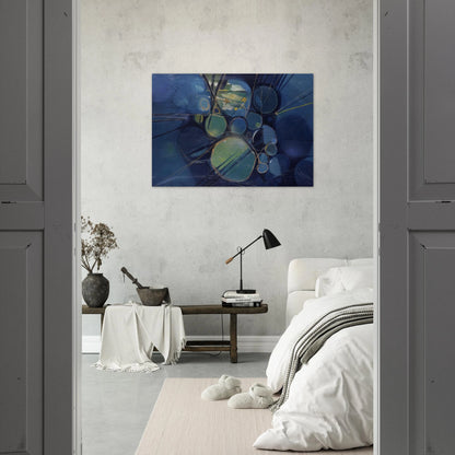 Green Abstract - 1966 - Gebre Kristos Desta Brushed Aluminum Print - 70x100 cm / 28x40 inches | Gebre Kristos Desta Aluminum Print | Gebre Kristos Desta Prints