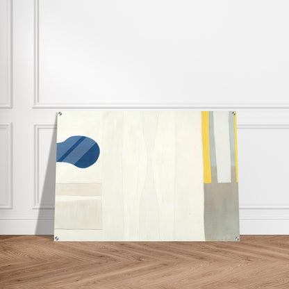 Blue Form on White - 1964 - William Scott Acrylic Print - 70x100 cm / 28x40″ inches