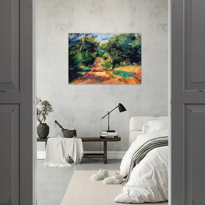Landscape Near Varengeville - Pierre-Auguste Renoir Brushed Aluminum Print - 70x100 cm / 28x40 inches | Pierre-Auguste Renoir Aluminum Print | Pierre-Auguste Renoir Prints