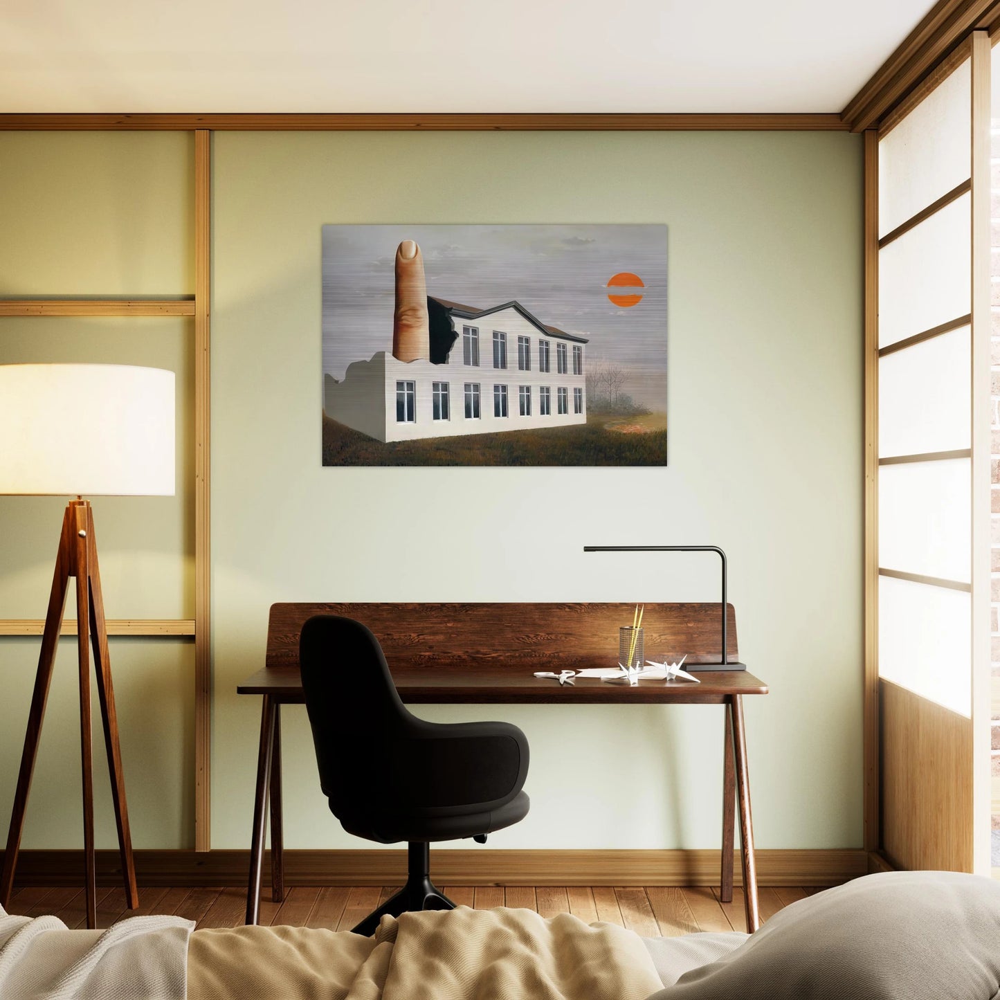 THE REVEALING OF THE PRESENT 1936 - Rene Magritte Brushed Aluminum Print - 70x100 cm / 28x40 inches | Rene Magritte Aluminum Print | Rene Magritte Prints
