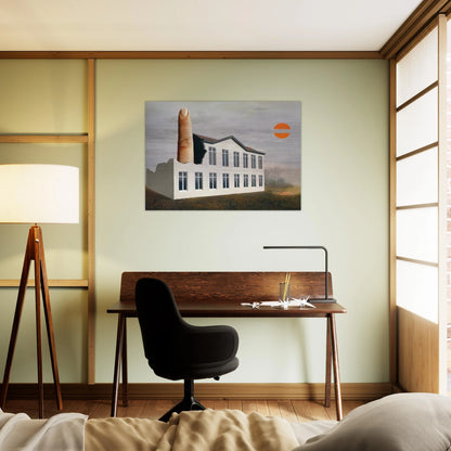 THE REVEALING OF THE PRESENT 1936 - Rene Magritte Brushed Aluminum Print - 70x100 cm / 28x40 inches | Rene Magritte Aluminum Print | Rene Magritte Prints