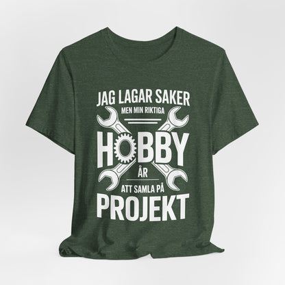 Camiseta de proyectos de hobby: divertida camiseta DIY para artesanos, regalo para manitas, Día del Padre, ropa informal, ropa de taller