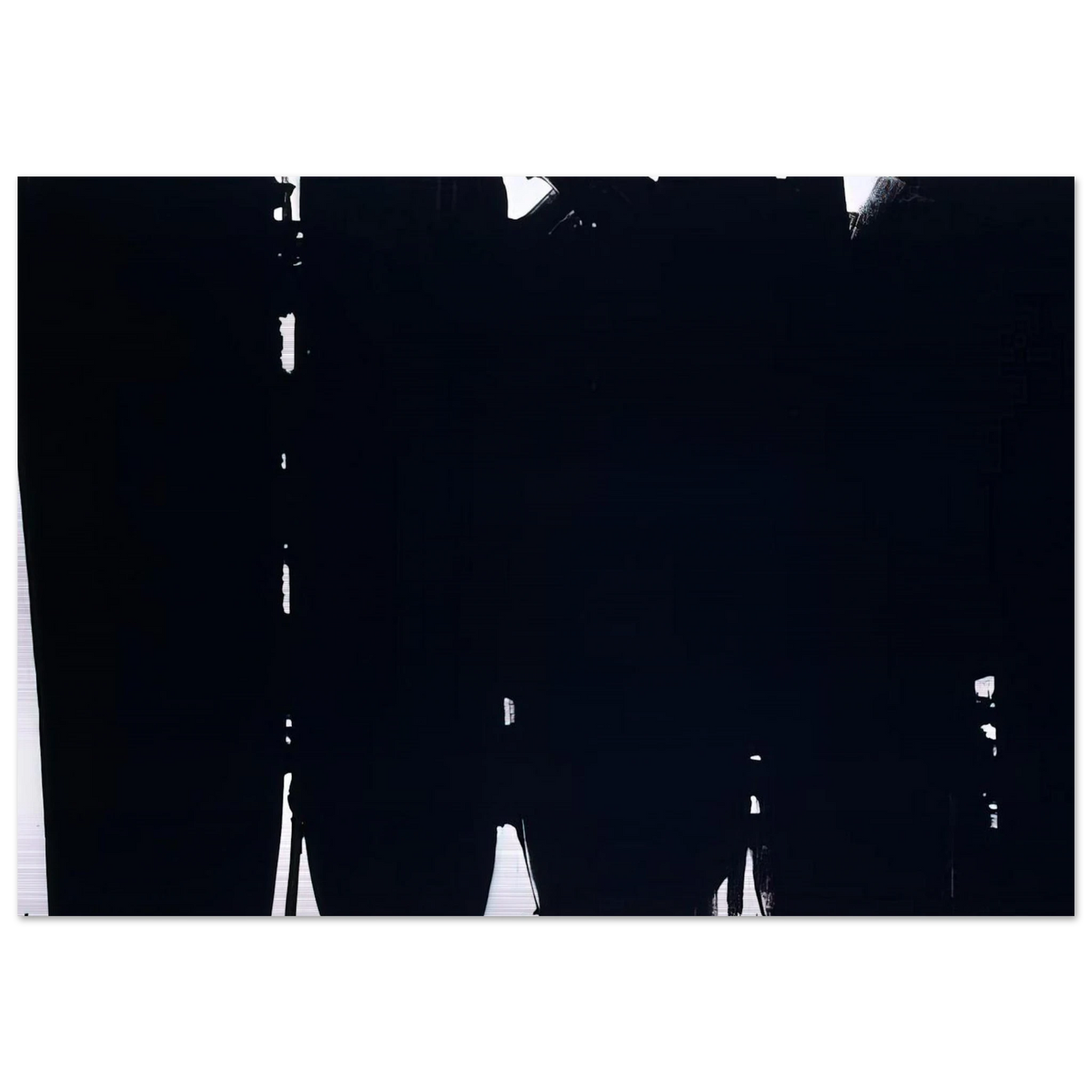 Peinture 220 x 366 cm, 14 mai 1968 - 1968 - Pierre Soulages Brushed Aluminum Print - 70x100 cm / 28x40 inches | Pierre Soulages Aluminum Print | Pierre Soulages Prints