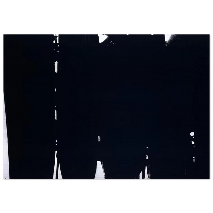 Peinture 220 x 366 cm, 14 mai 1968 - 1968 - Pierre Soulages Brushed Aluminum Print - 70x100 cm / 28x40 inches | Pierre Soulages Aluminum Print | Pierre Soulages Prints