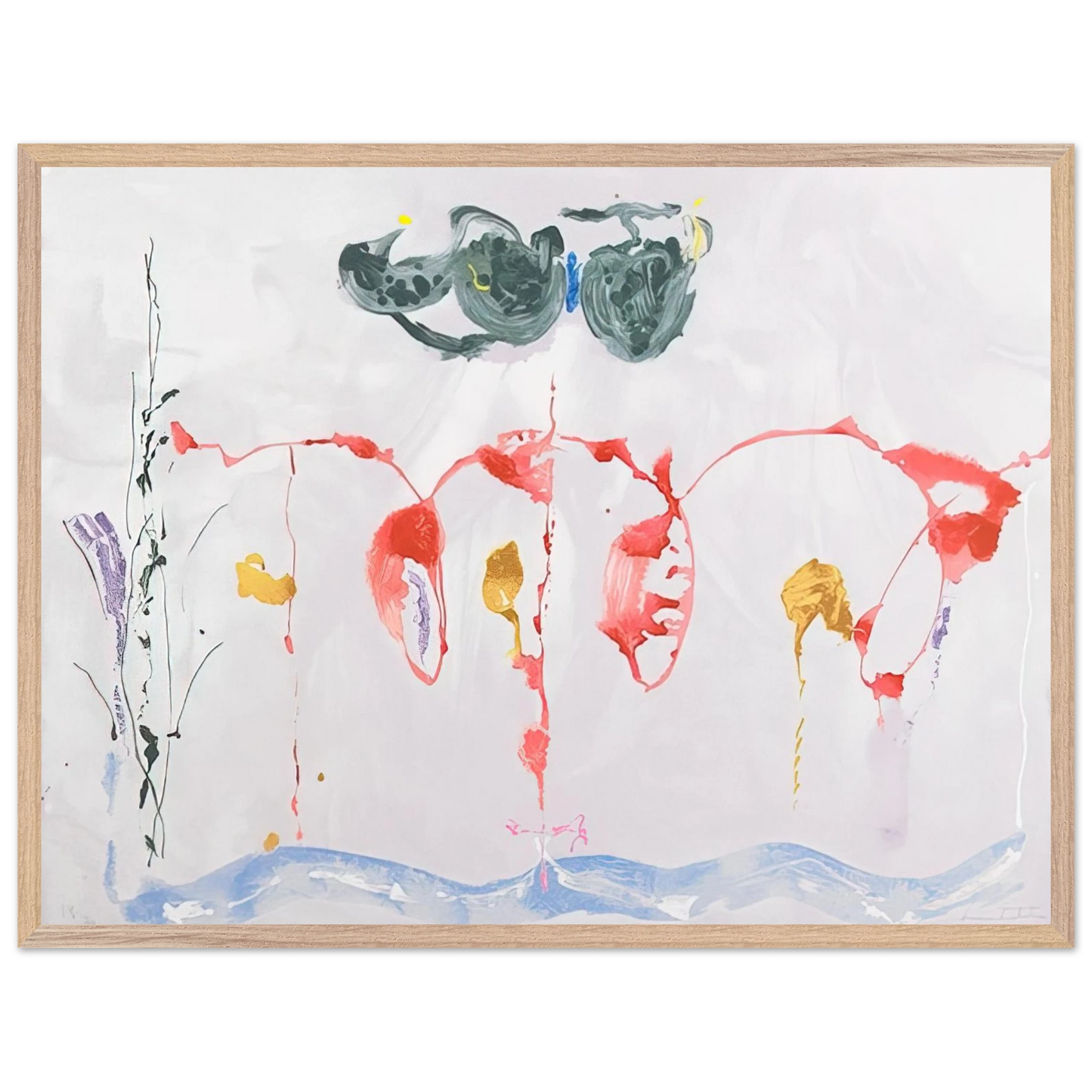 Helen Frankenthaler - Aerie - 2009 Wall art - A2 (42 x 59.4  cm) - Fine Art Poster-canvas - -