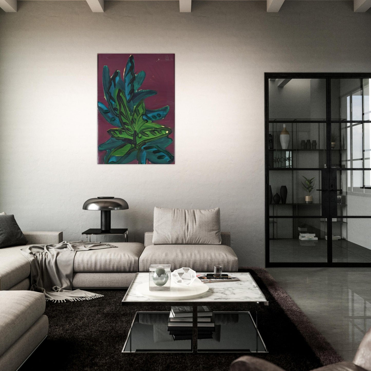 Untitled - Fauvism, Tachisme - Charles Lapicque Brushed Aluminum Print - 70x100 cm / 28x40 inches | Charles Lapicque Aluminum Print | Charles Lapicque Prints