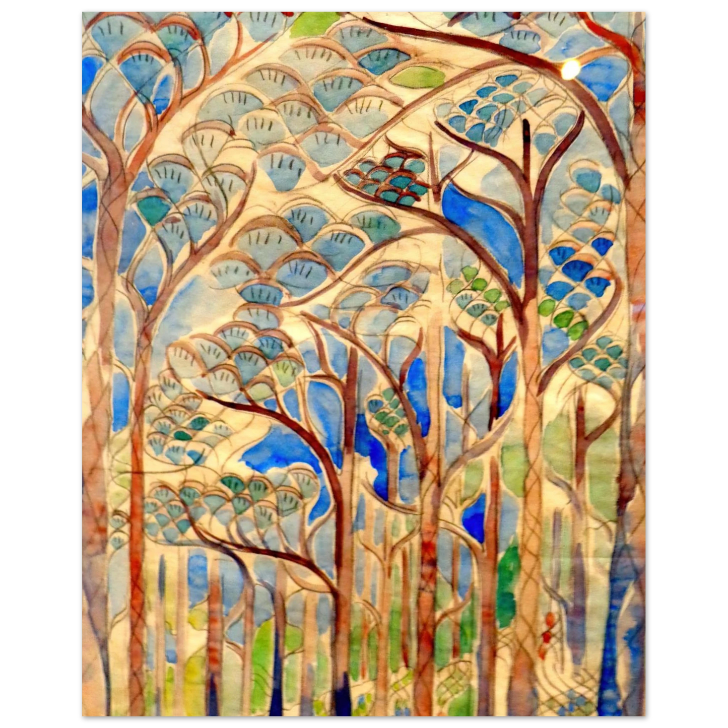 Walter Inglis Anderson - Walter Anderson Wall art - 21x29.7 cm / 8x12" - Premium Wooden Framed Poster With Fine Art Paper-canvas - Black frame