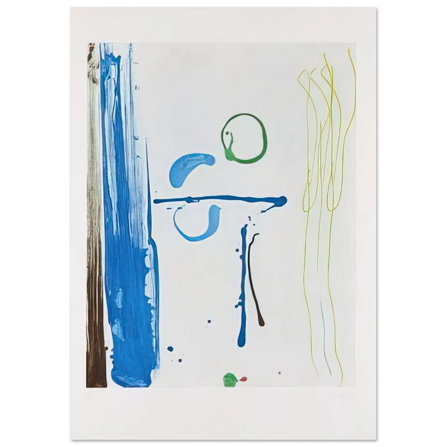 Helen Frankenthaler - Sunshine After Rain - 1987 Wall art - 70x70 cm / 28x28 inches - Fine Art Poster-canvas - -