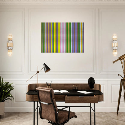 Zebra - 1969 - Gene Davis Brushed Aluminum Print - 70x100 cm / 28x40 inches | Gene Davis Aluminum Print | Gene Davis Prints