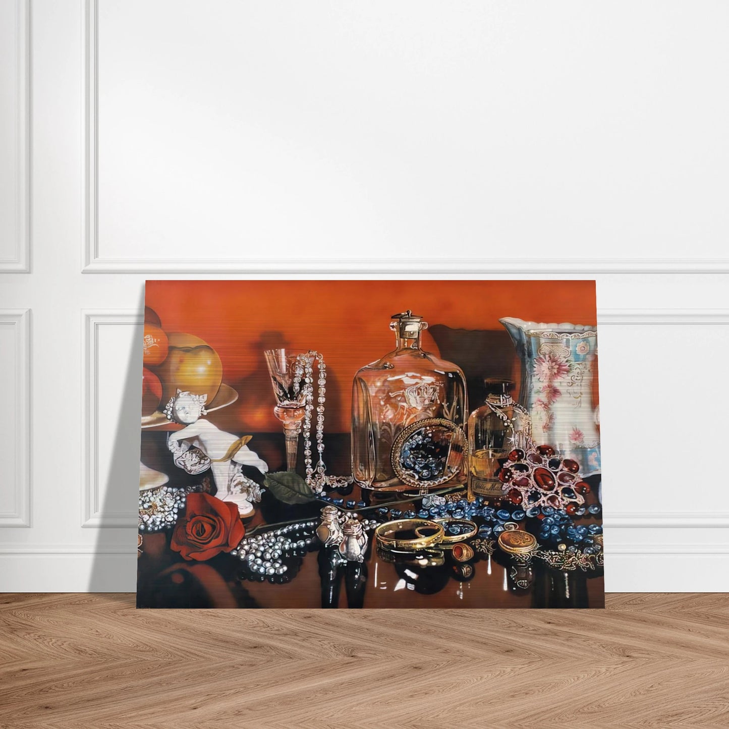 JOLIE MADAME 1973 - Audrey Flack Brushed Aluminum Print - 70x100 cm / 28x40 inches | Audrey Flack Aluminum Print | Audrey Flack Prints