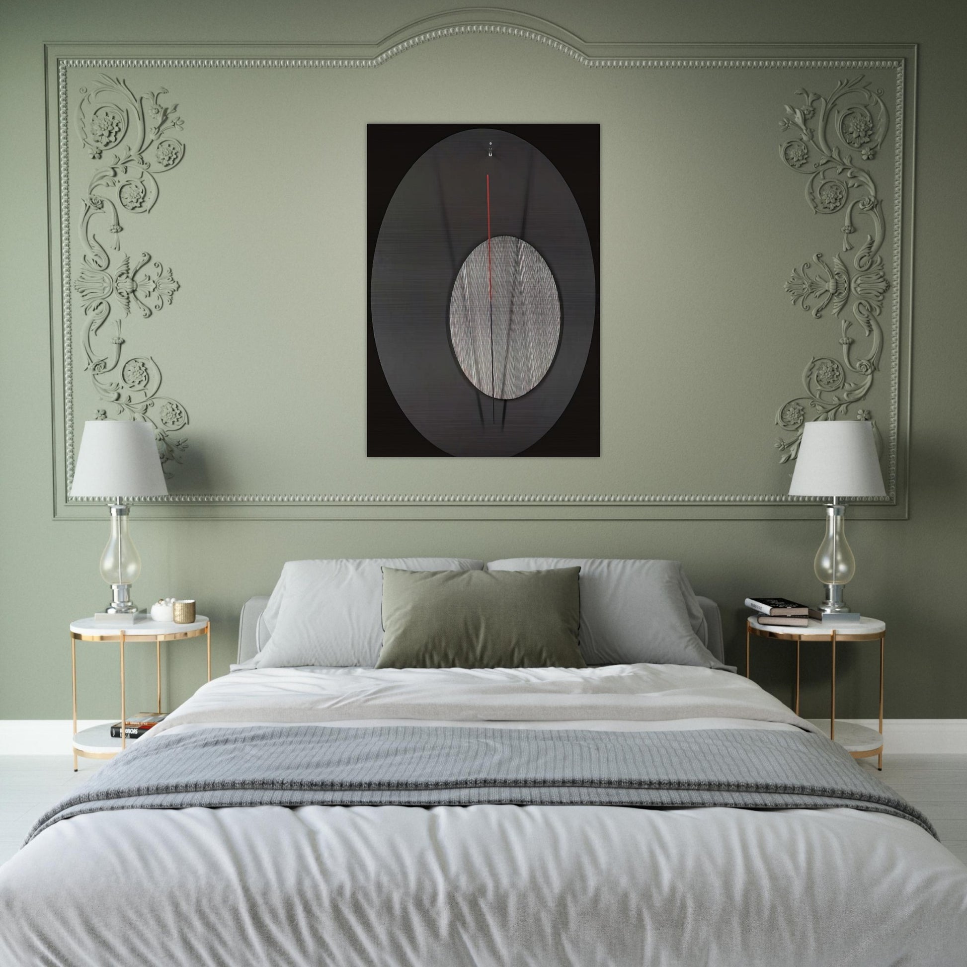L OEIL DE BOEUF - Jesus Rafael Soto Brushed Aluminum Print - 70x100 cm / 28x40 inches | Jesus Rafael Soto Aluminum Print | Jesus Rafael Soto Prints