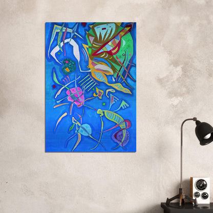 GROUPING 1937 - Wassily Kandinsky Brushed Aluminum Print - 70x100 cm / 28x40 inches | Wassily Kandinsky Aluminum Print | Wassily Kandinsky Prints